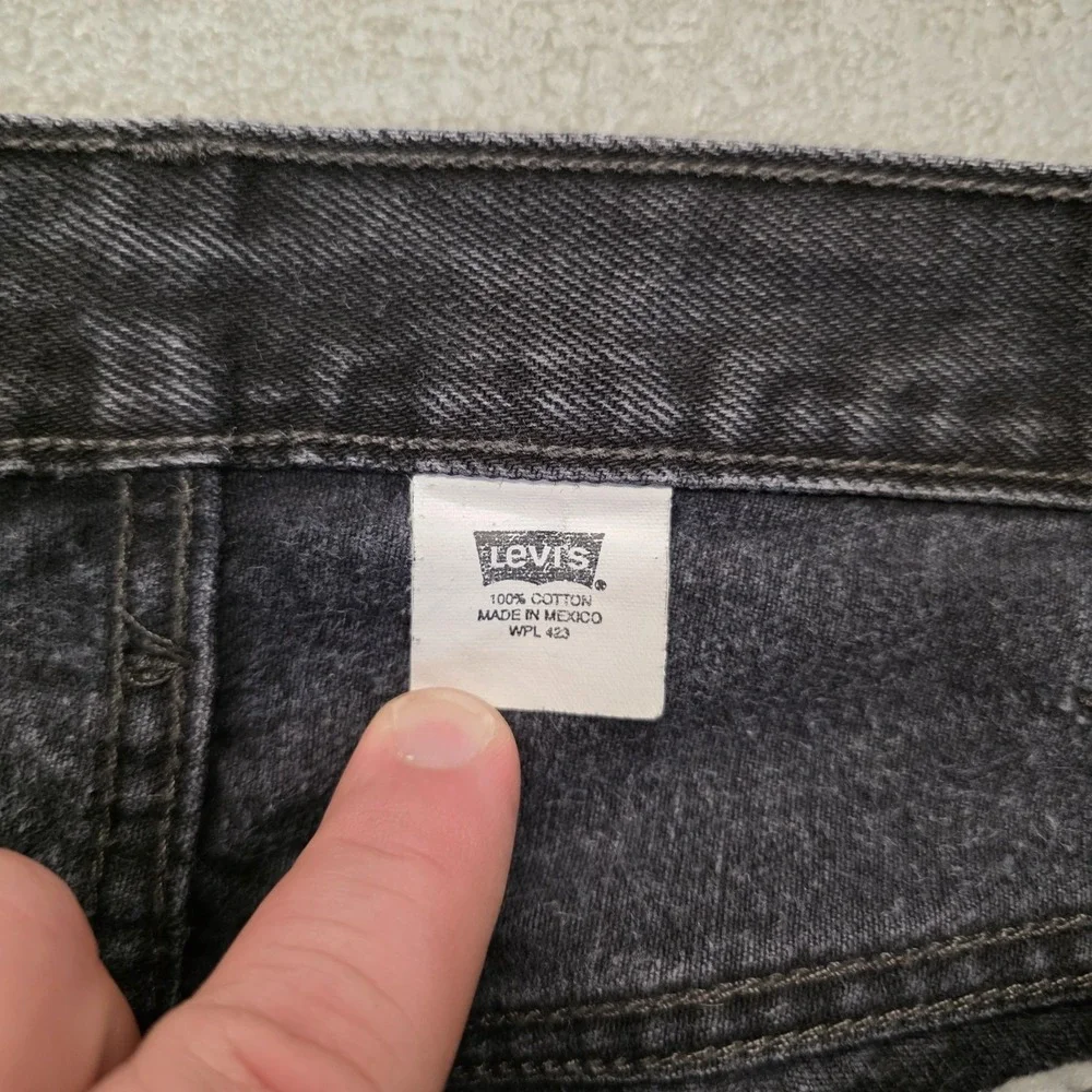 Levi's 501 XX Jeans Mens 38x31 Black Straight Fit Button Fly 00501-0660 Vintage